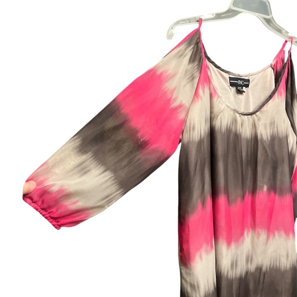 INC International Concepts Striped Long Sleeve Top - Size Medium 🌈 - Picture 3 of 6